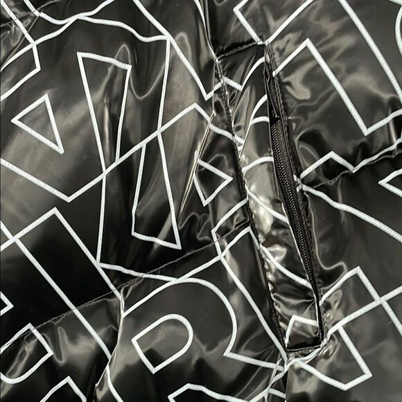 Karl Lagerfeld logo Black and White Puffer Jacket with omen size M - Picture 10 of 10